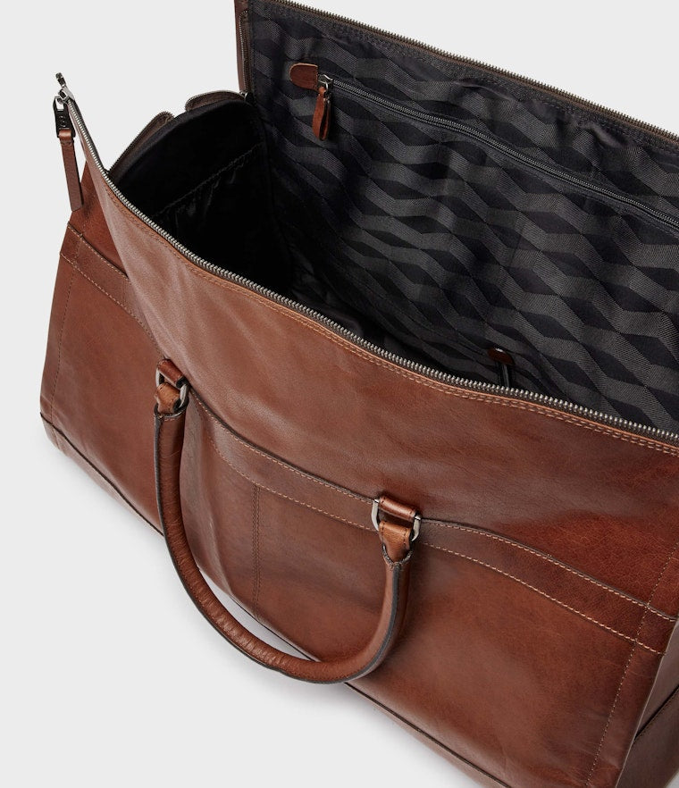 ORLANDO WEEKEND BAG, MID BROWN