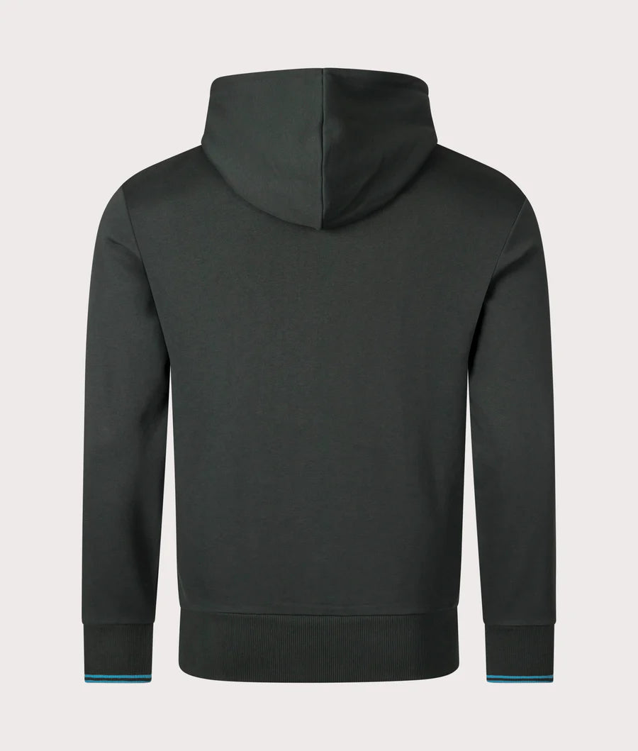 Tipped Hooded Sweatshirt, Night Green