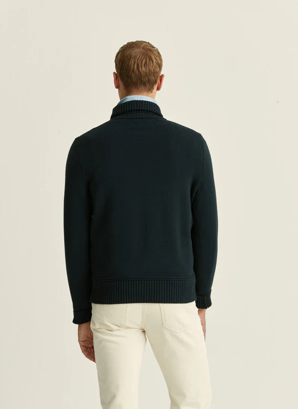 EDMUND ROLLER NECK KNIT, BLUE