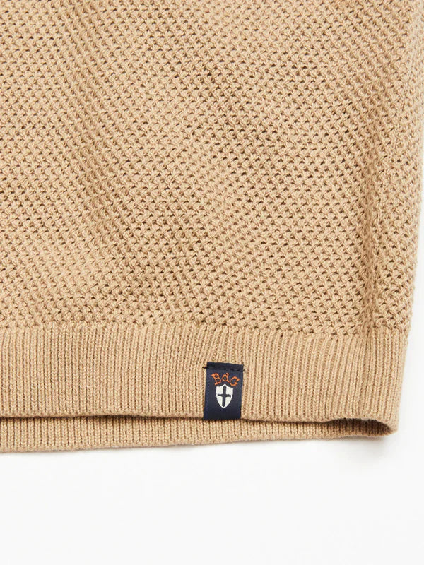 FILO KNIT POLO, KHAKI