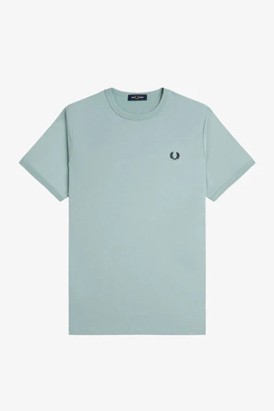 RINGER T-SHIRT, SILVER BLUE