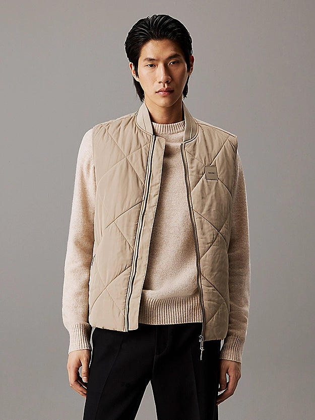 Diamond Quilt Vest, Fresh Clay