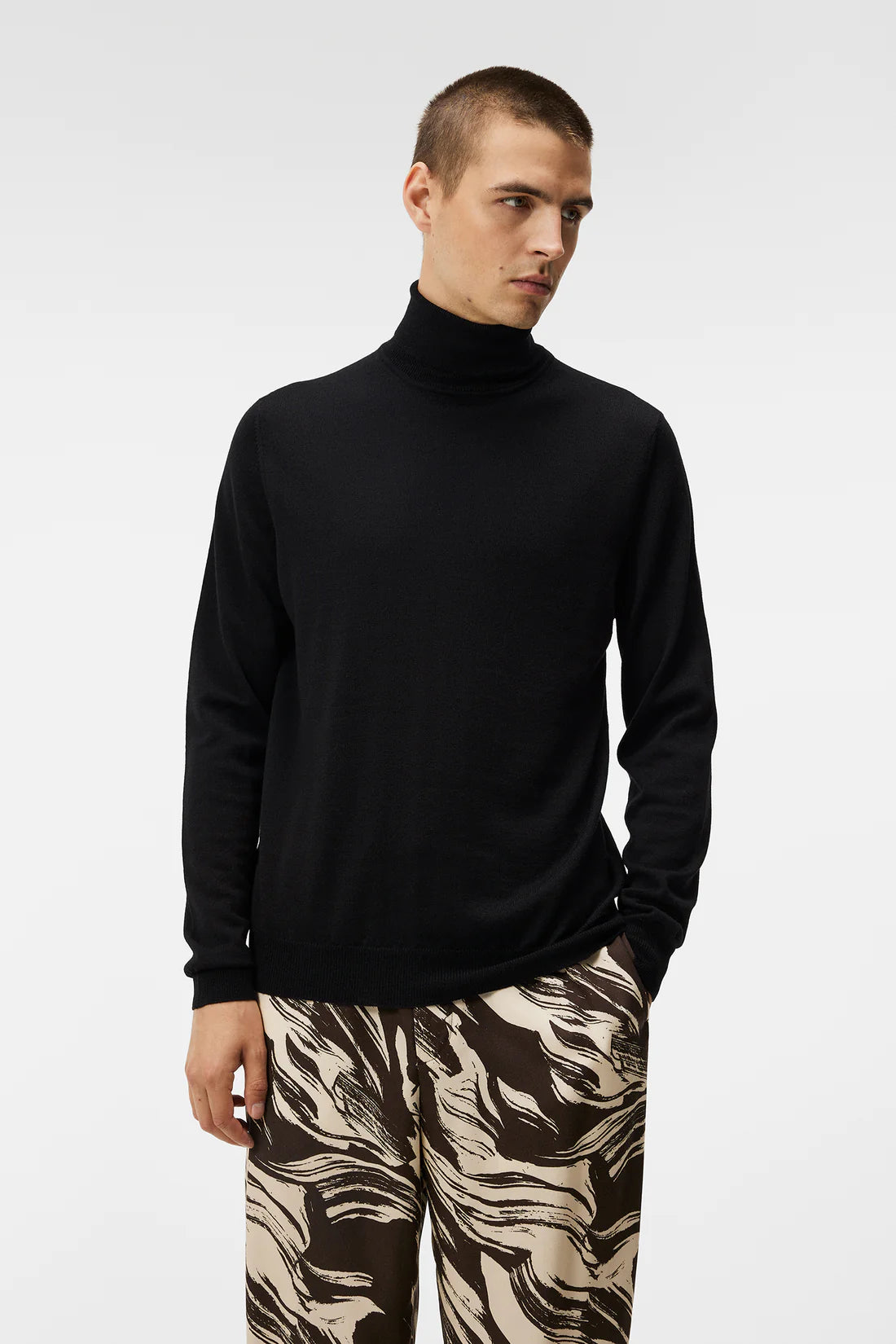Lyd Merino Turtleneck, Black