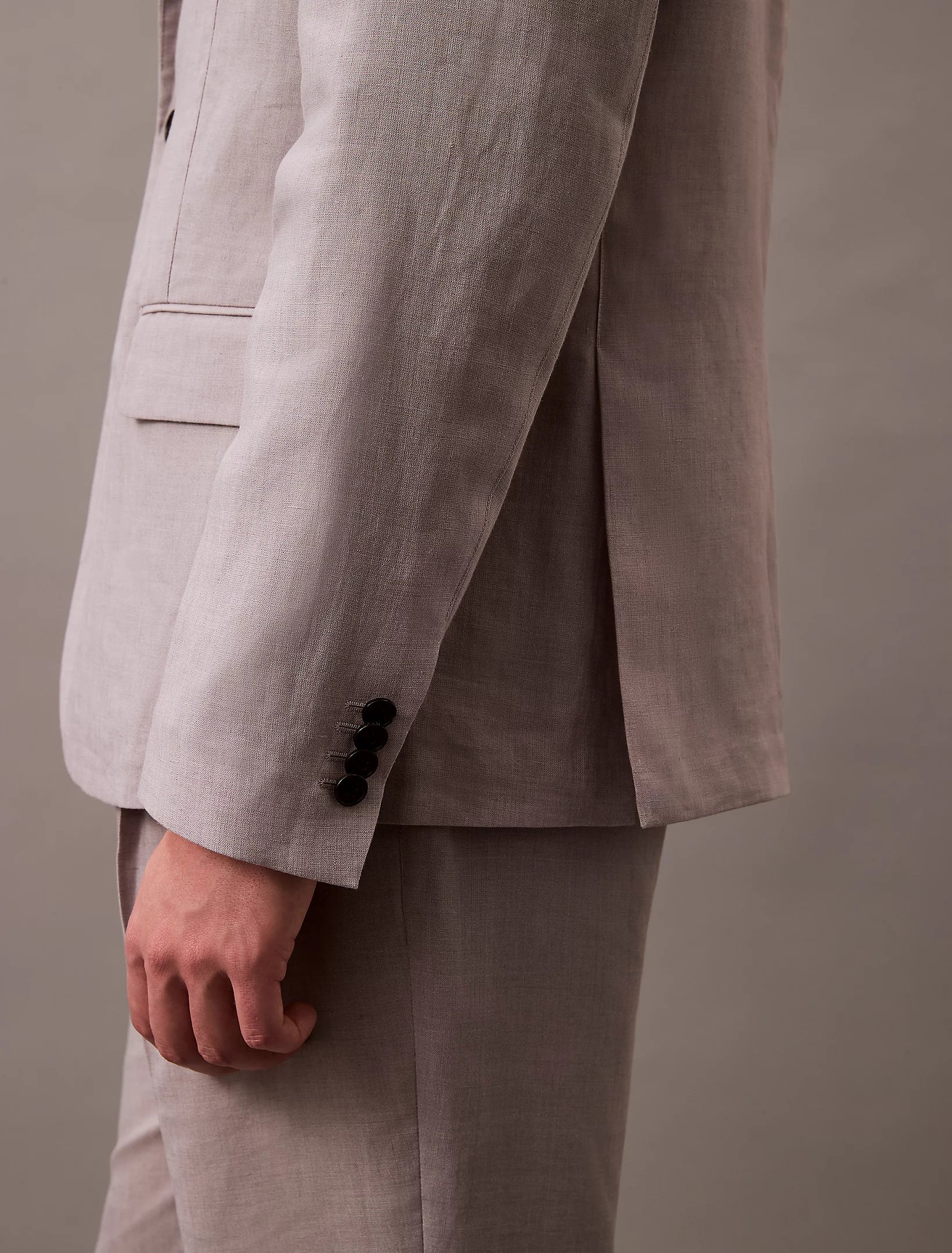 Traveler Linen Classic Blazer, Formal Gray