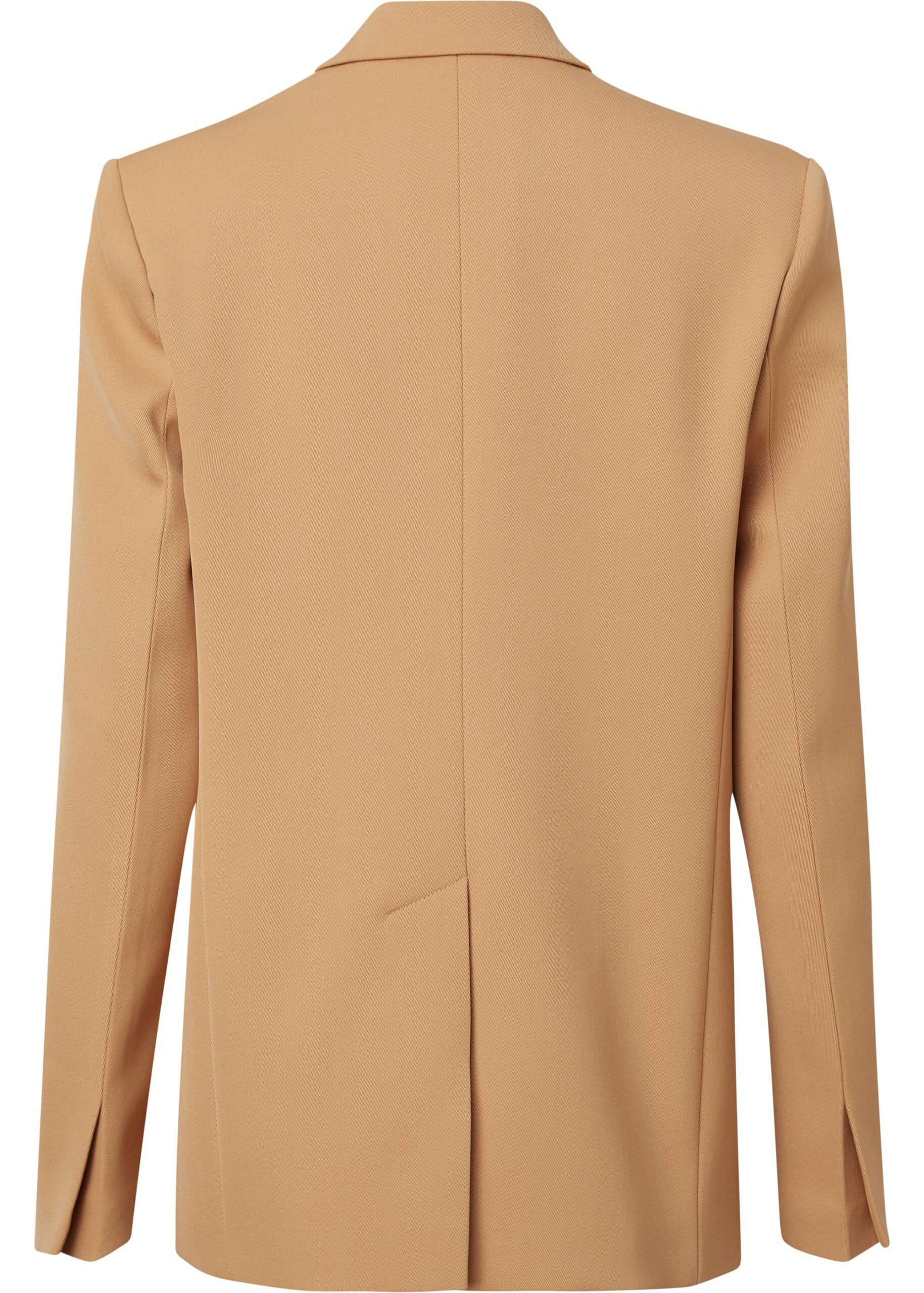 Wool twill blazer, terracotta