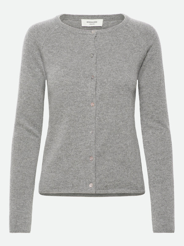 LAICA ONECK RAGLAN CARDIGAN, LIGHT GREY MELANGE