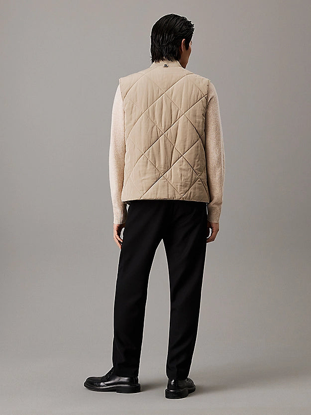 Diamond Quilt Vest, Fresh Clay