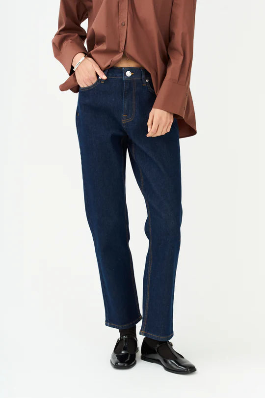 Trisha Cropped Jeans Wash Vienna, Denim Blue
