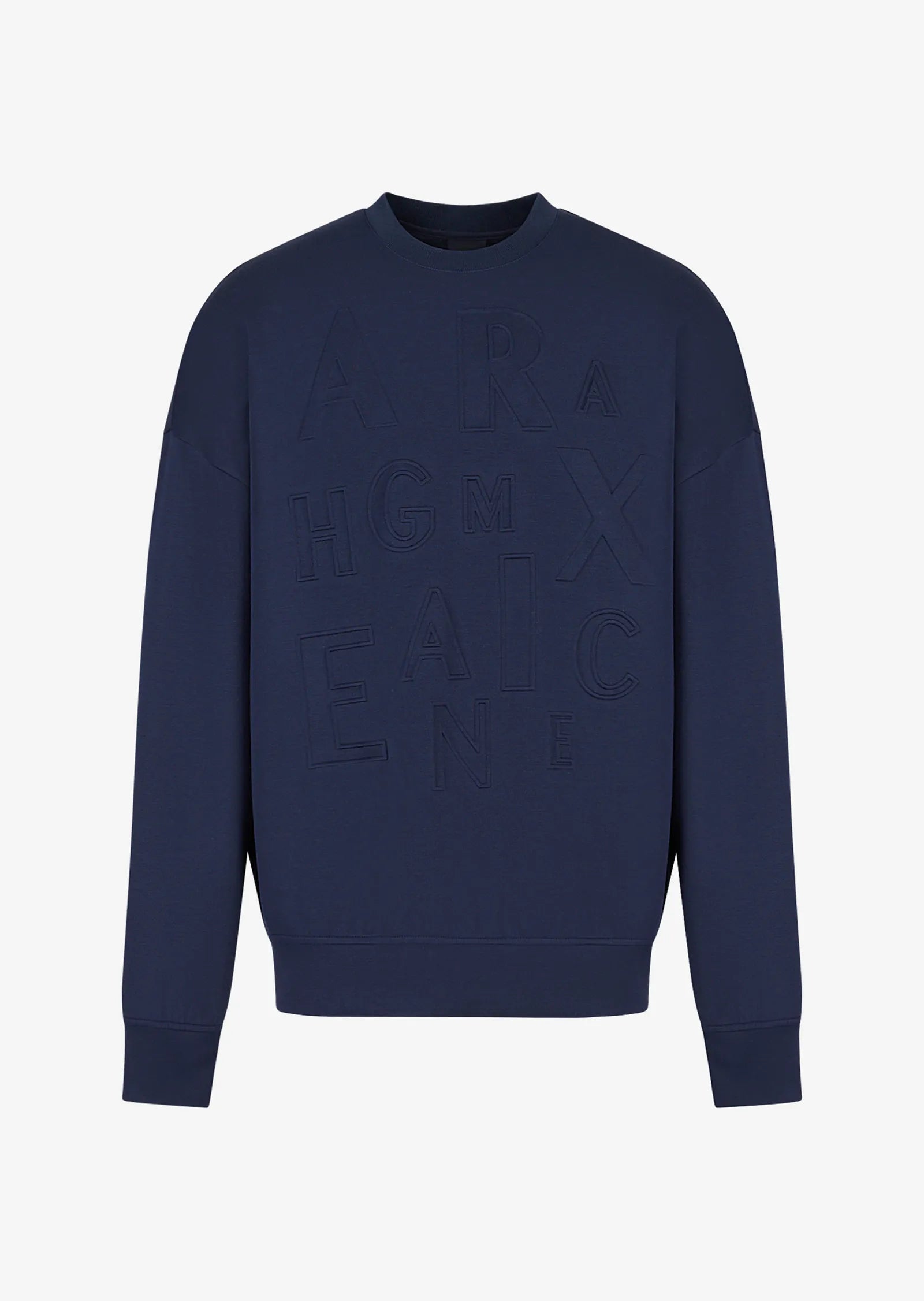 Man jersey sweatshirt, navy blazer