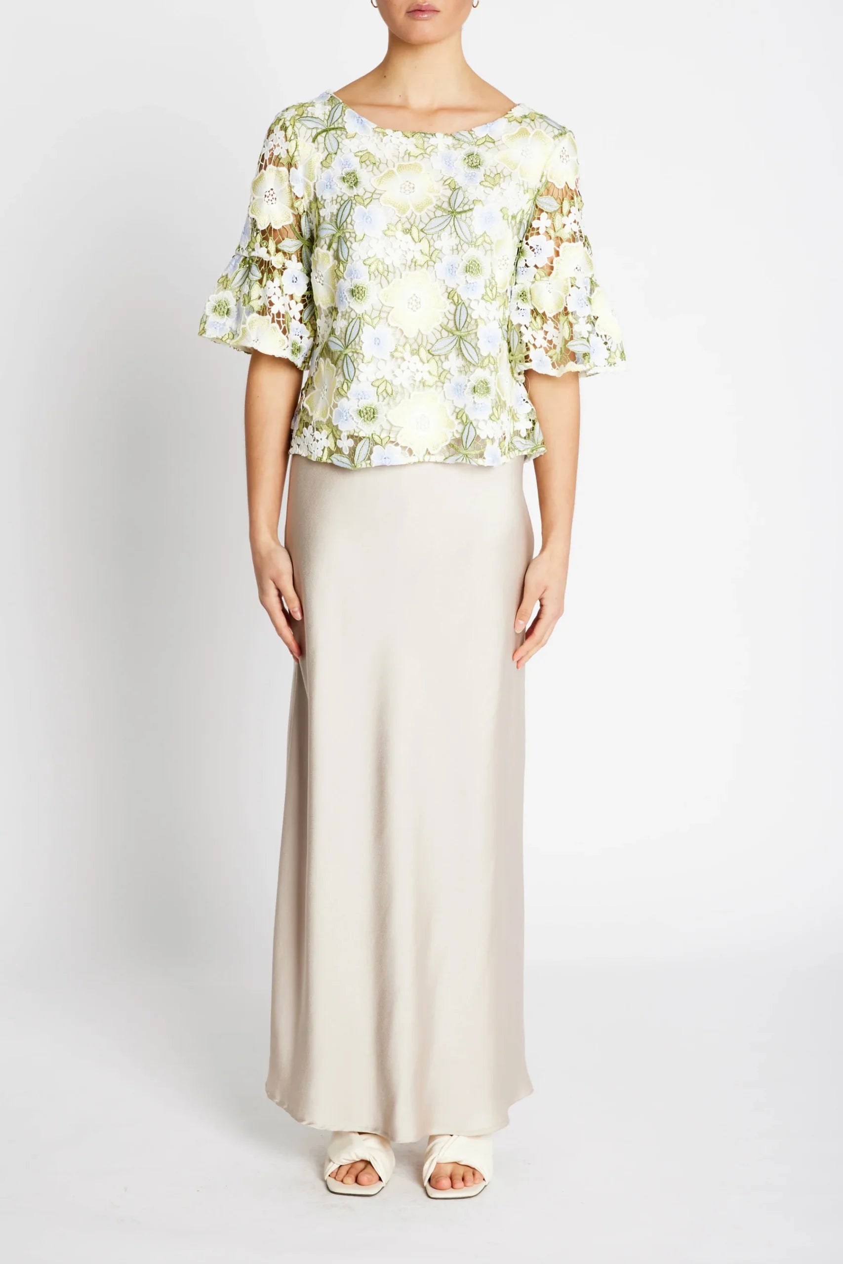 YvonneBBCarlis Blouse, Multi Flower