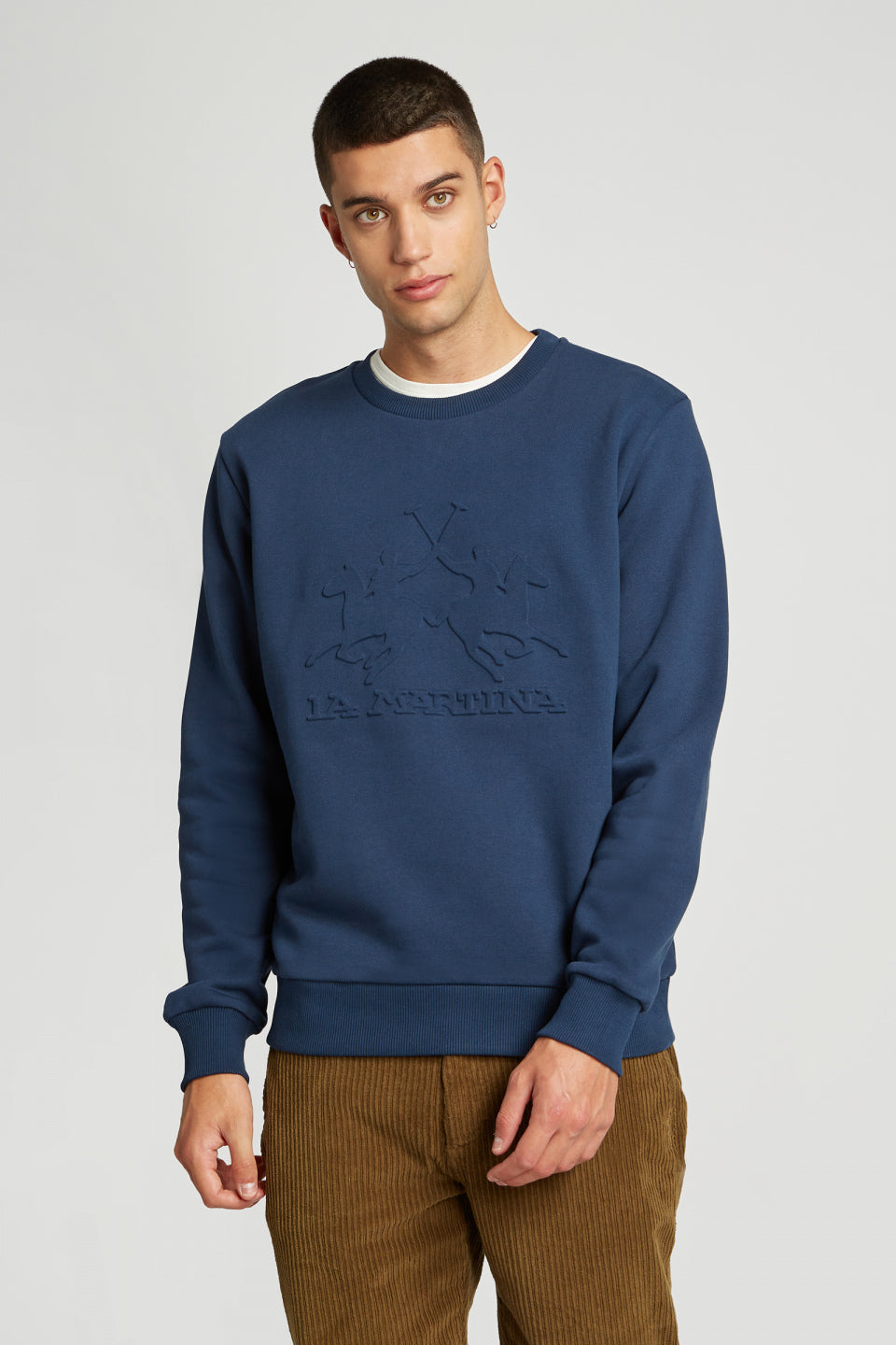 Man Fleece Crew Neck Brushed