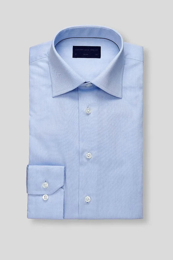 DEN LYSEBLÅ SKJORTE, SLIM, LYSEBLÅ