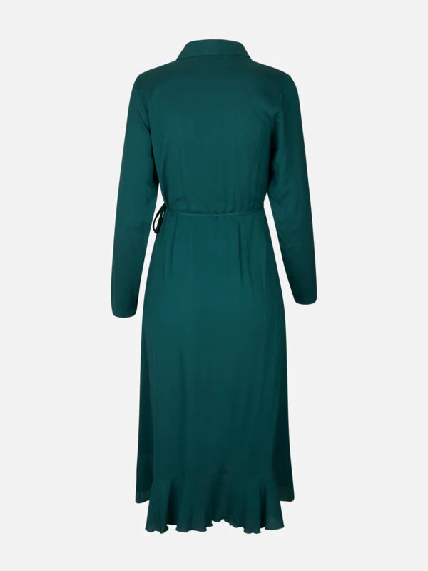 Viscose Dress, Dark Teal