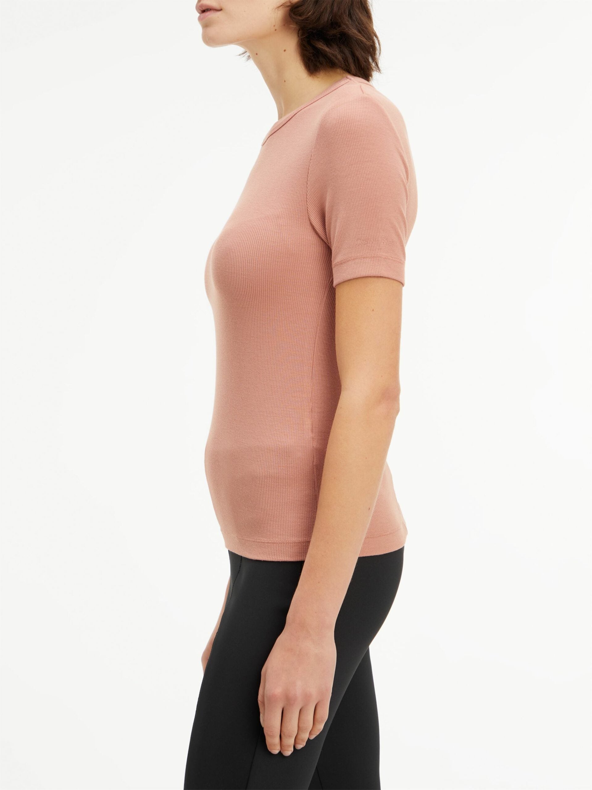 Modal Rib Crew Neck Tee