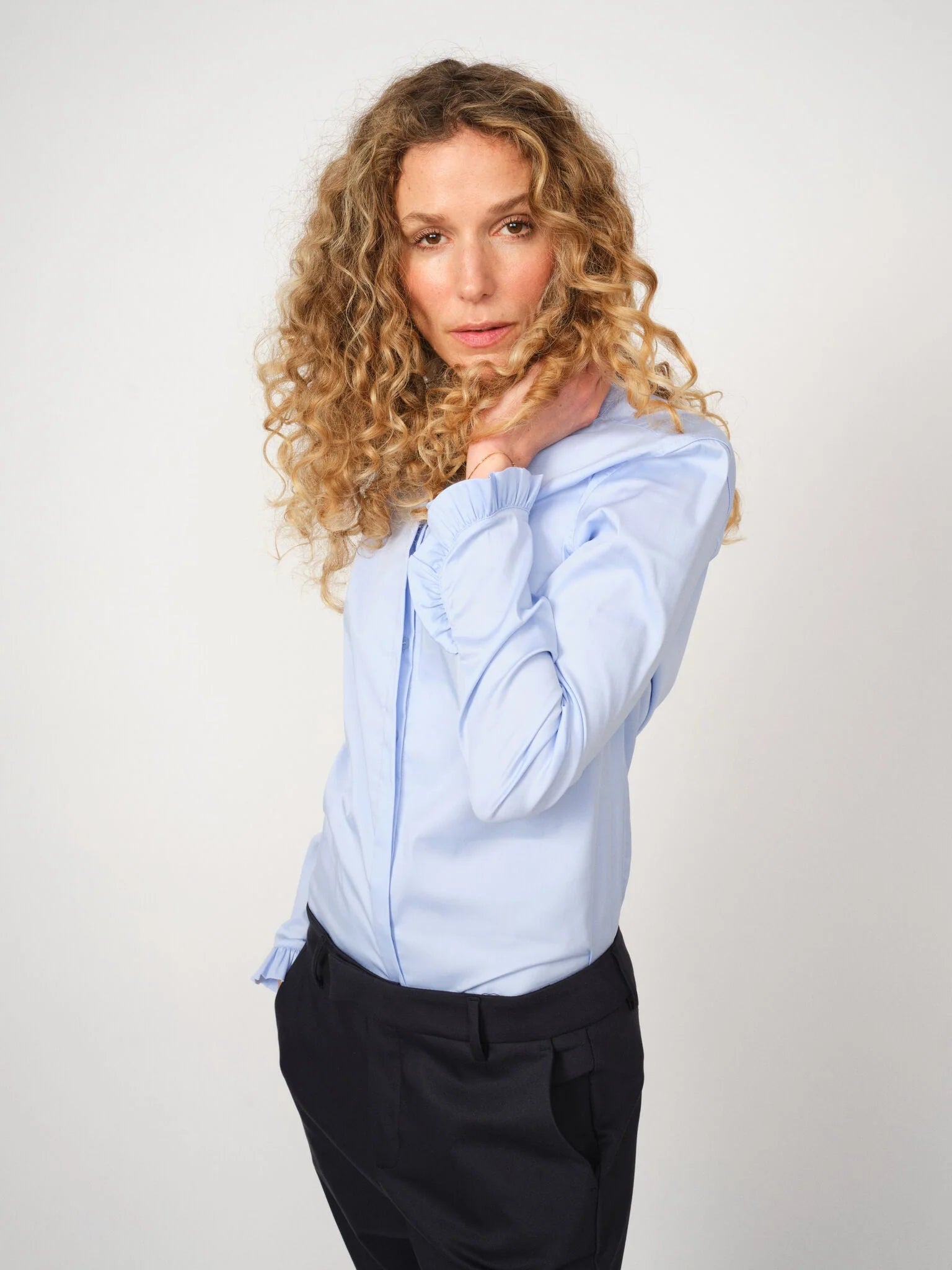 MATTIE SHIRT, LIGHT BLUE