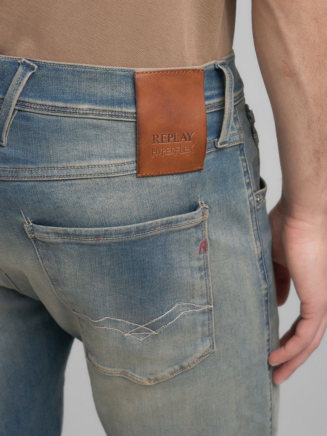ANBASS SLIM FIT JEANS, MEDIUM BLUE