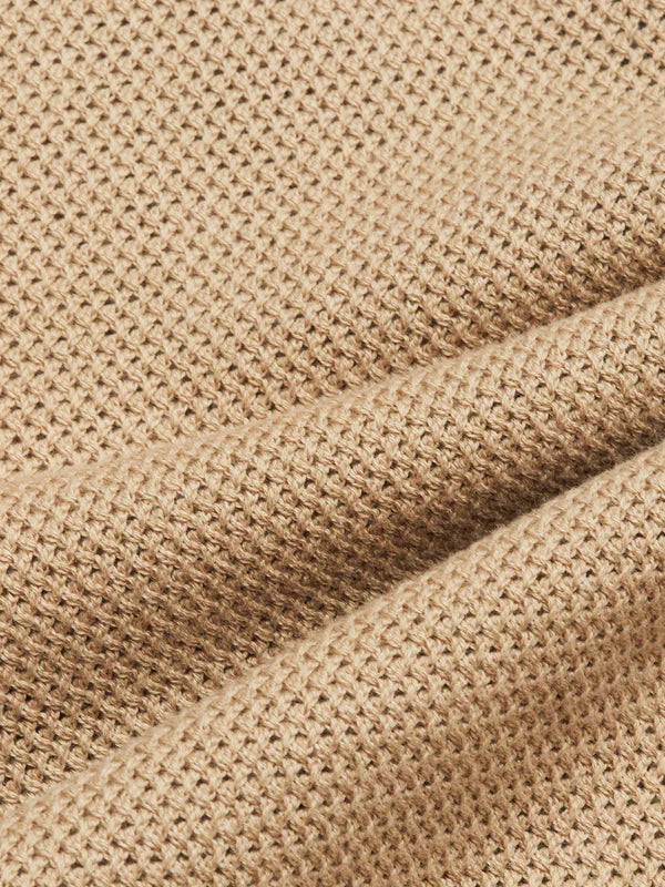 FILO KNIT POLO, KHAKI