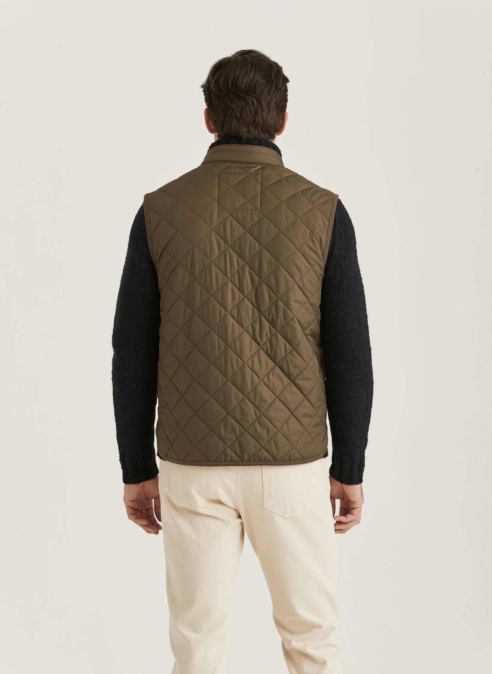 Teddy Quiltet Vest, Olive