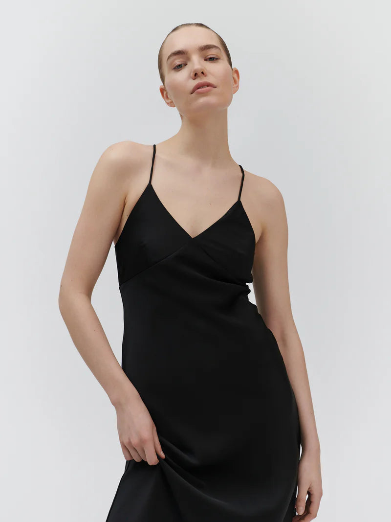 Kin Strap Dress, Black