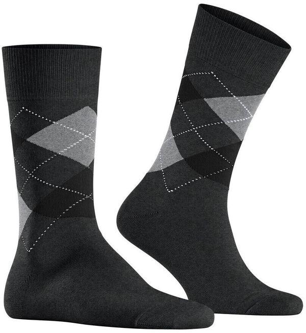 KING SOCKS, GREY/BLACK