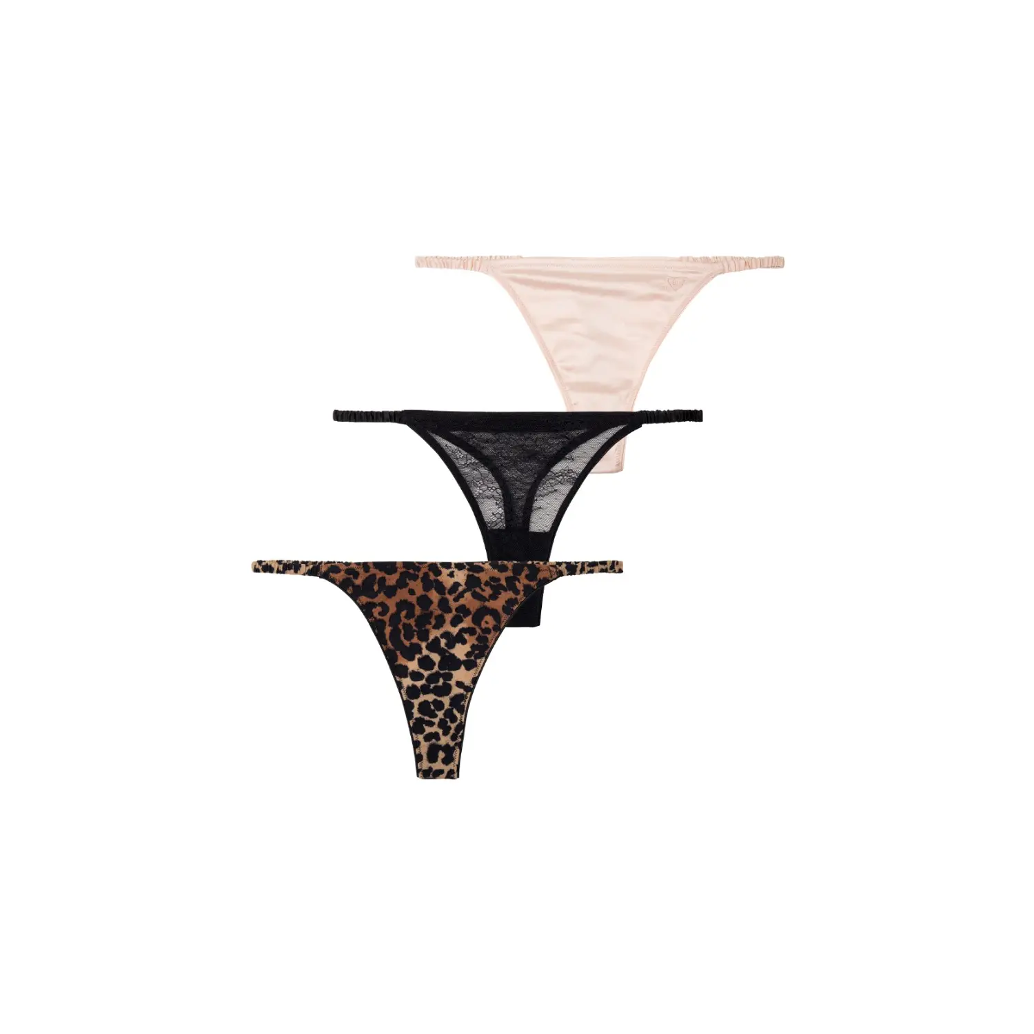 Three-pack brief string, multi