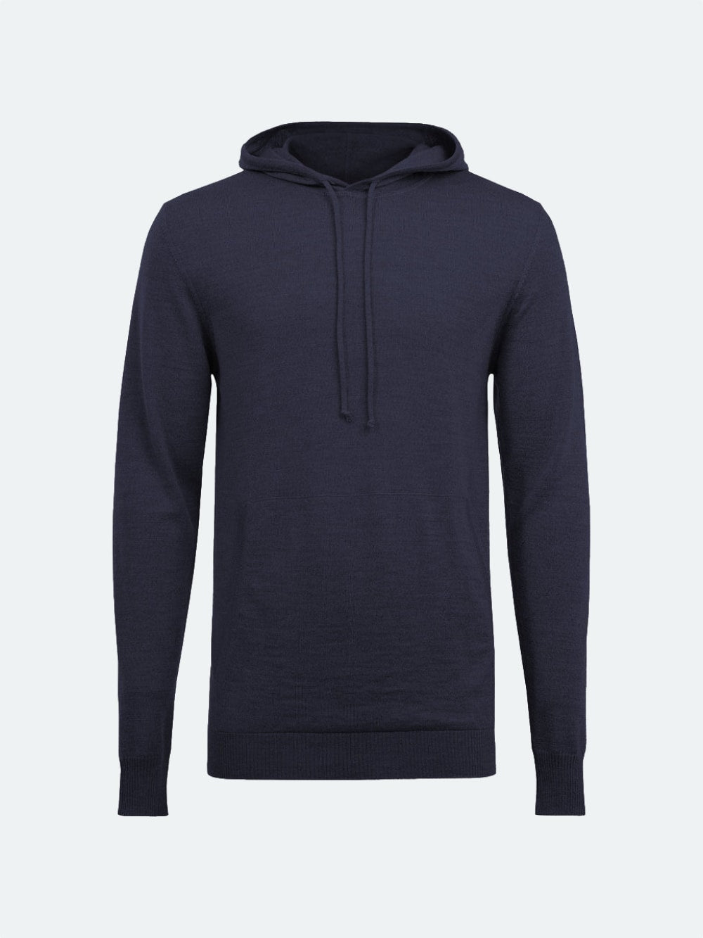 LAURIE LIGHT MERINO HOODIE, NAVY