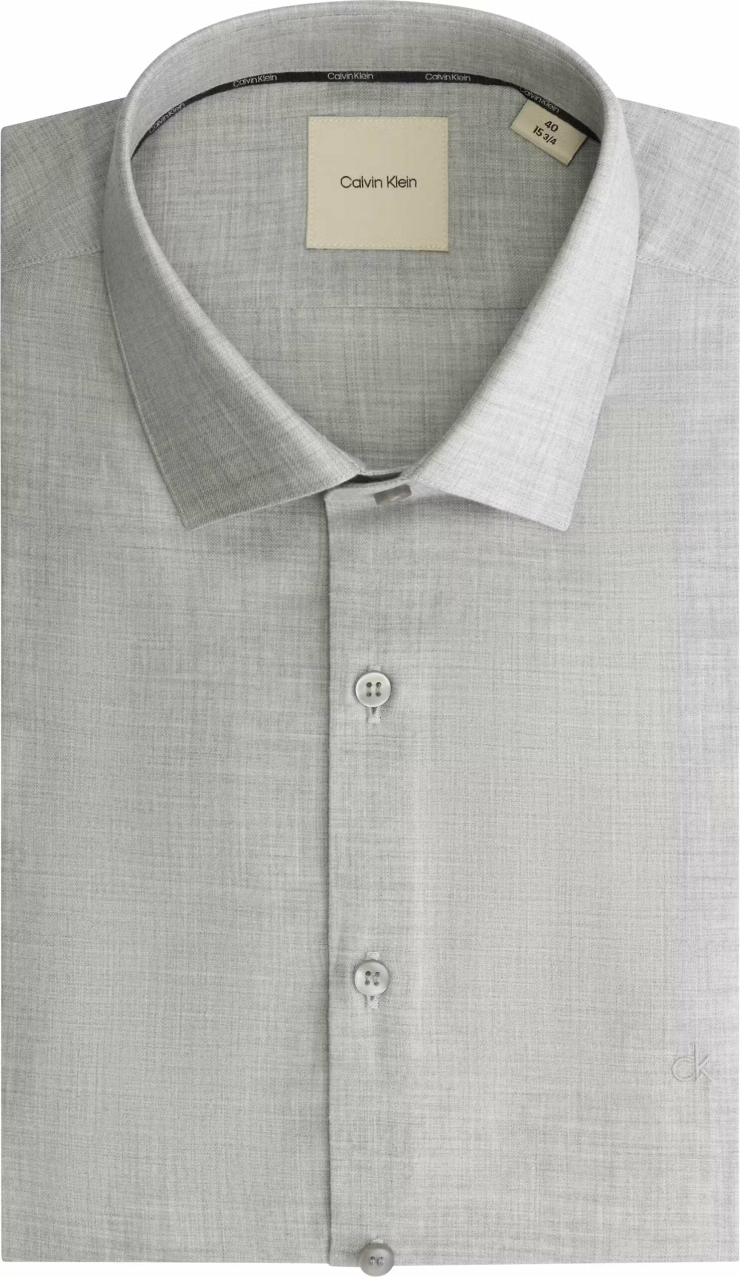 Flannel Solid Slim Shirt, Moon Mist