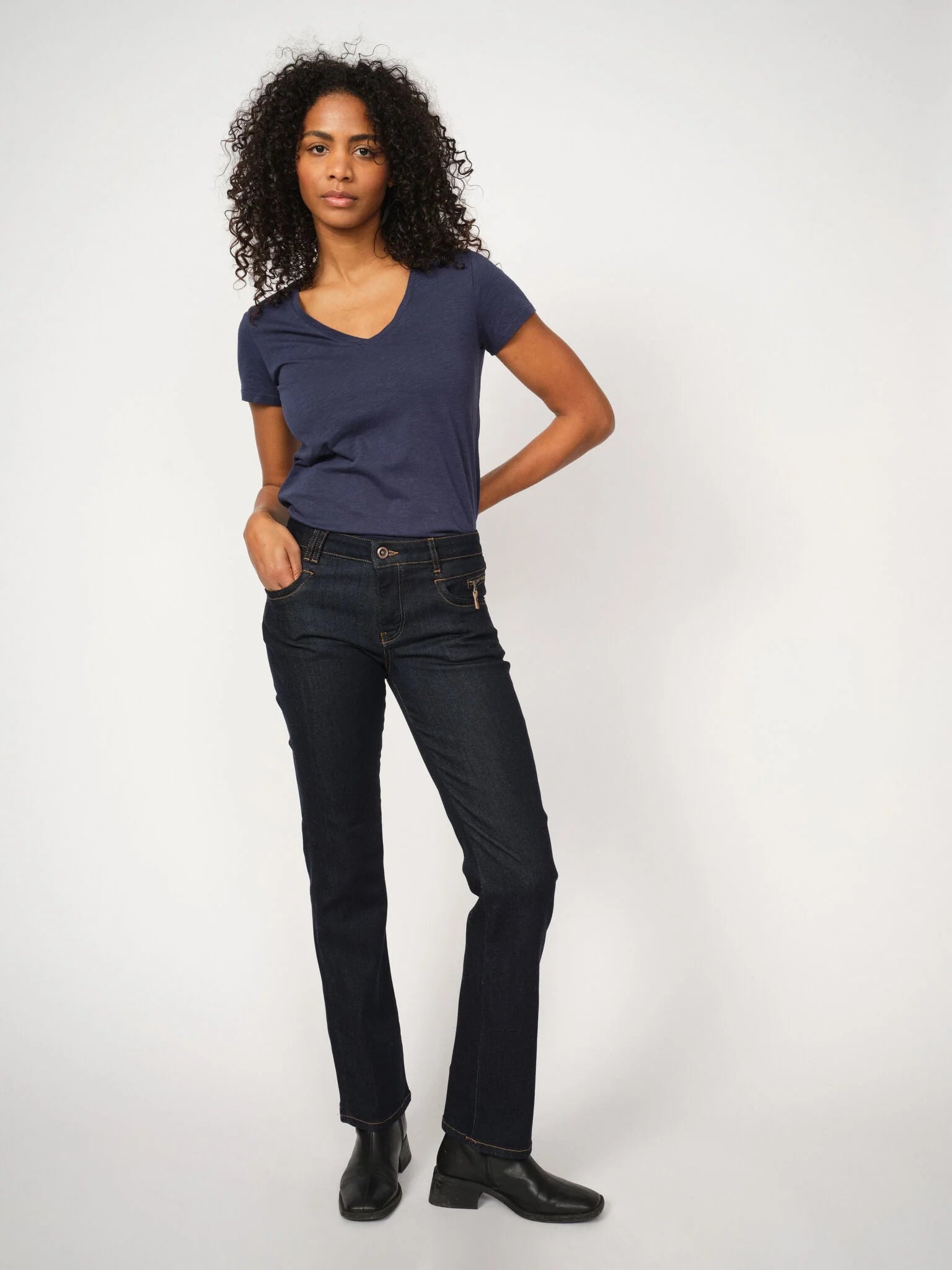 MMCarla Naomi Deluxe Jeans, Dark Blue