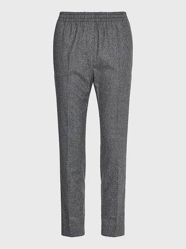 TWEED PULL ON PANTS, GRÅ