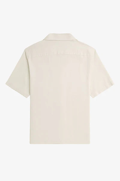 PIQUE TXTR REV COLLAR SHIRT, ECRU