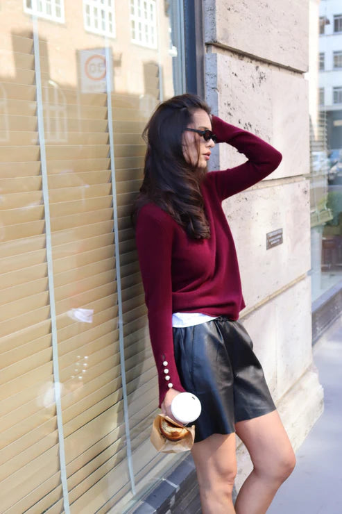 Abbelone sweater, Bordeaux