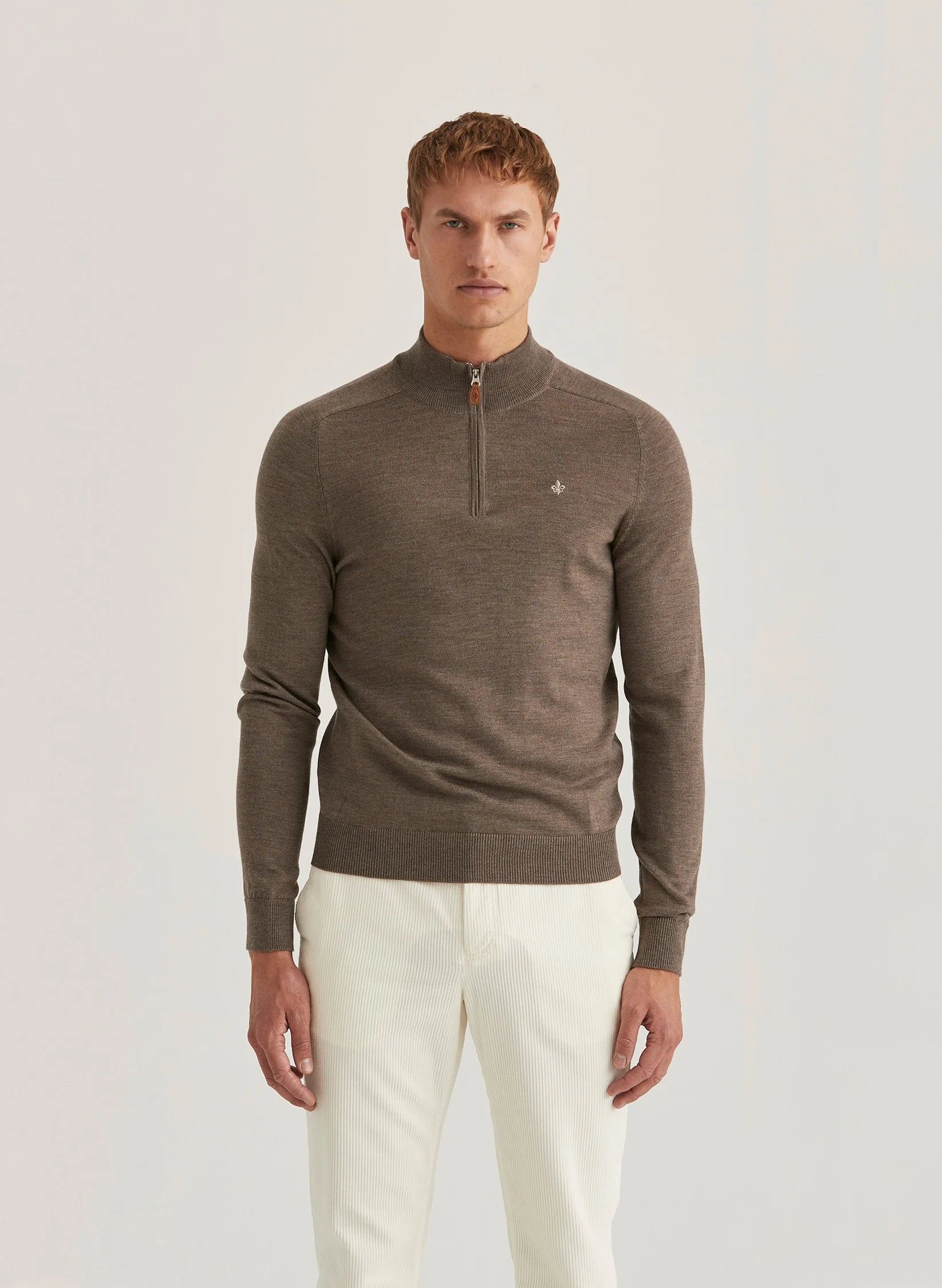 Merino John Zip, Brown