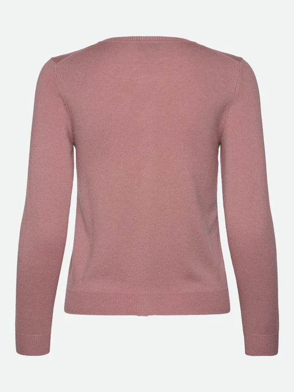 SOFIA WOOL SHORT CARDIGAN, WOODROSE