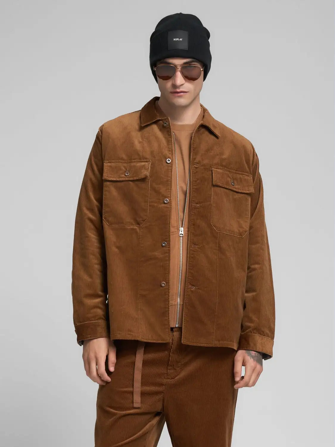 Corduroy Overshirt, Brandy