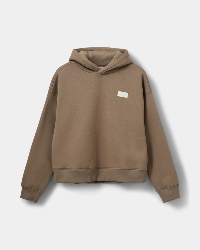 BASIK HOODIE, NOUGAT BROWN