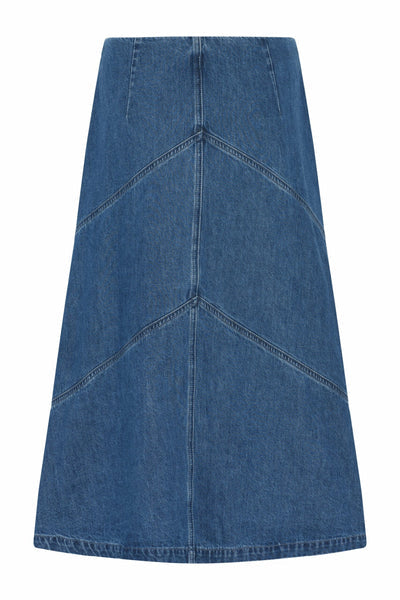 CANA ELEEN SKIRT, DARK BLUE DENIM