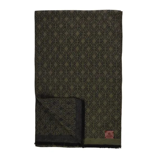 DOUBLE FACE SCARF, OLIVE GREEN