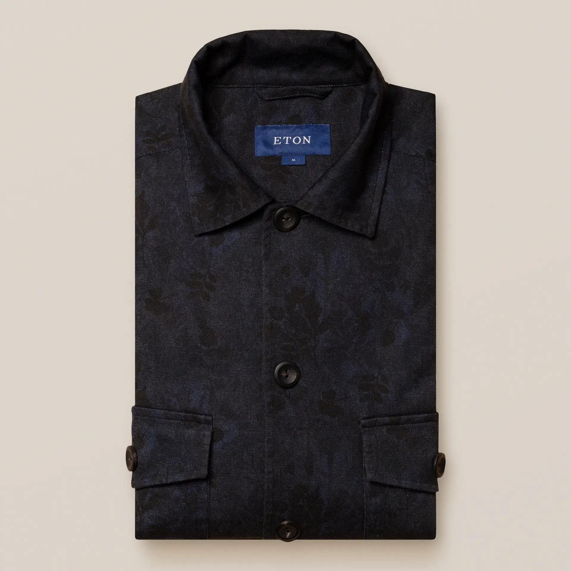 Gabardine Print, dark blue