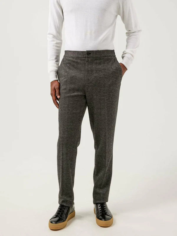 SASHA DS FLANNEL PANTS, GREY MELANGE