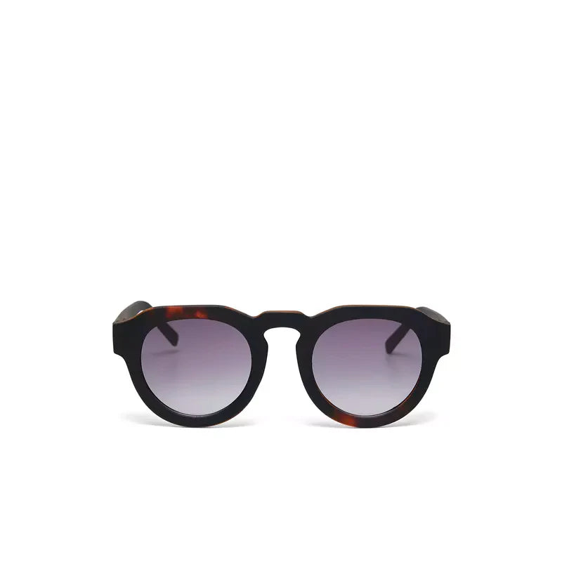 ZENO ROUND SUNGLASSES, BLACK
