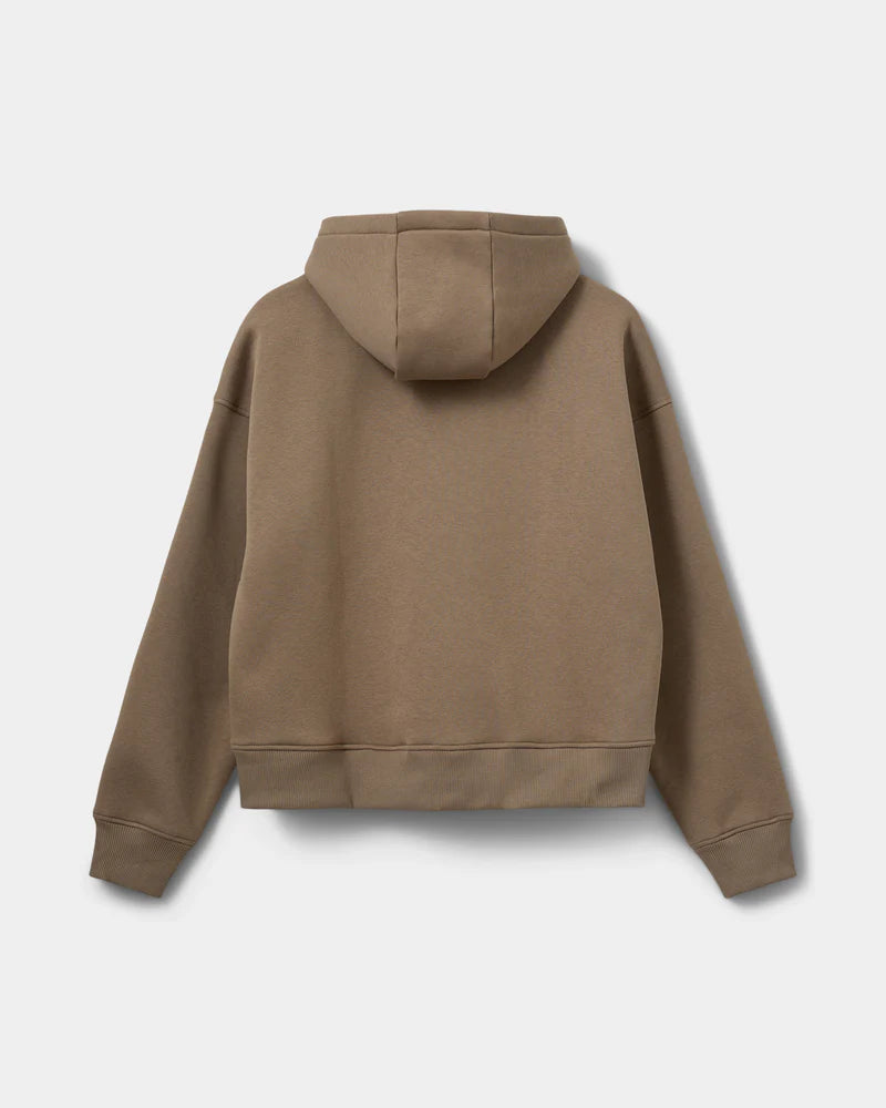 BASIK HOODIE, NOUGAT BROWN