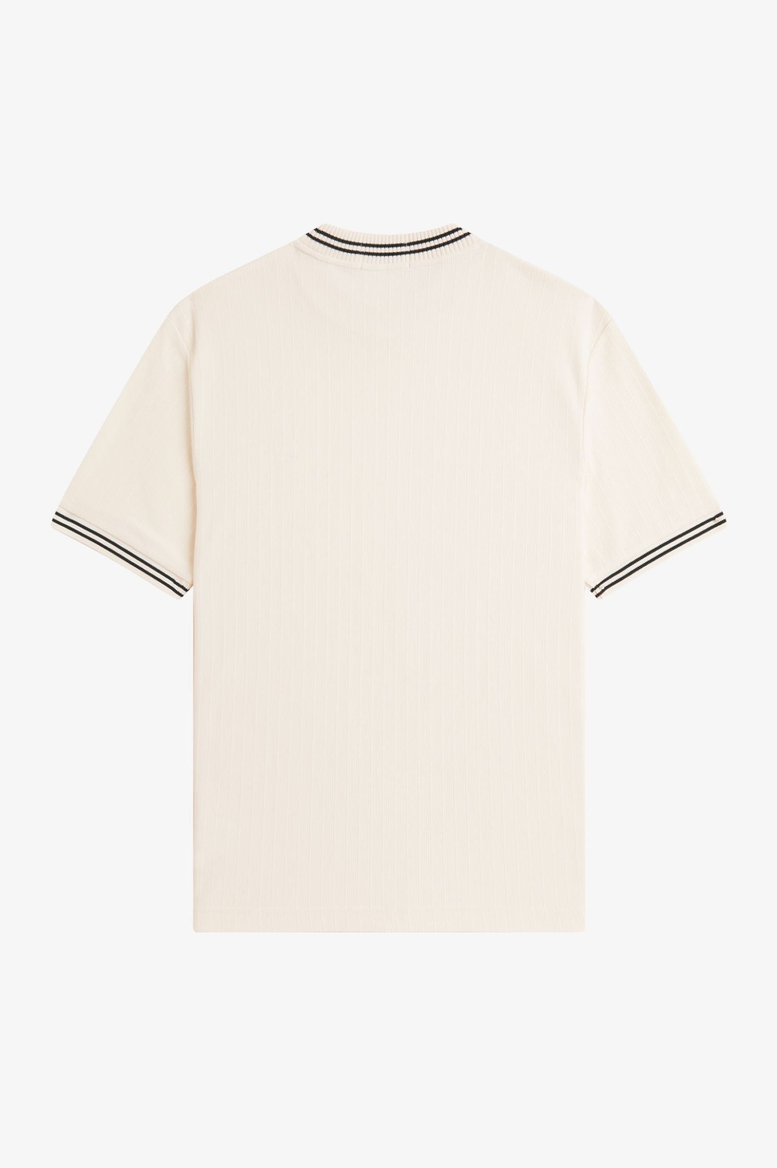 RIBBED JERSEY T-SHIRT, ECRU