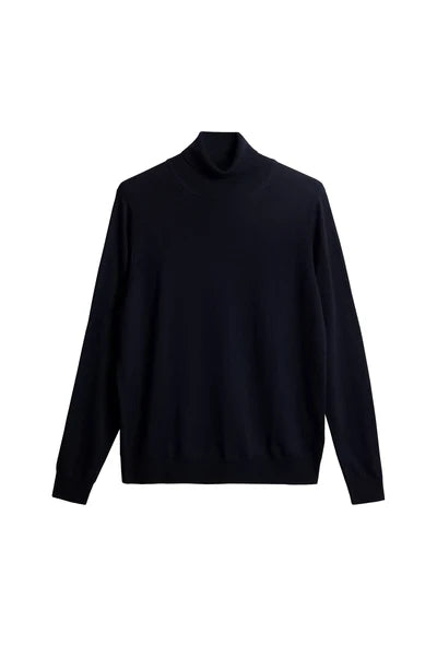 KADEN MERINO TURTLENECK, NAVY