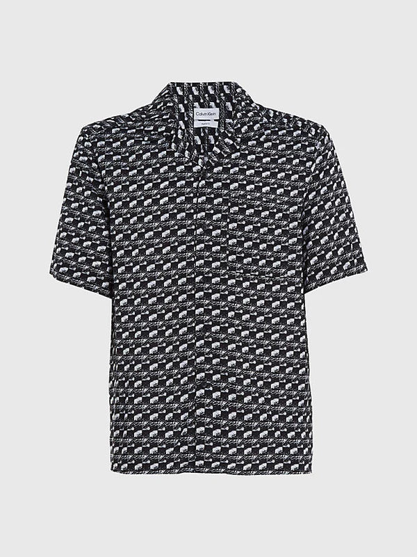 BEH BOWLING SHIRT, BLACK