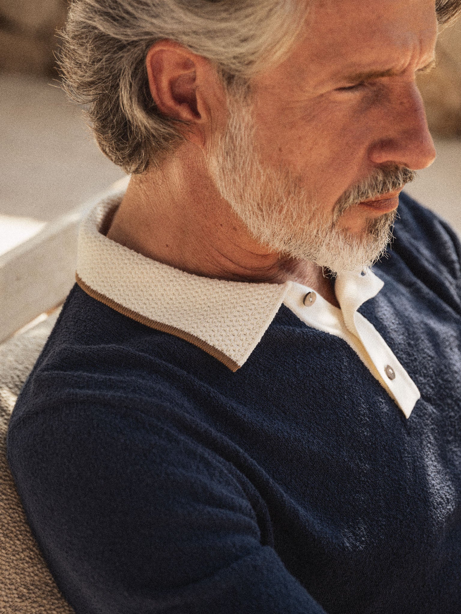 FRANCESCO POLO SS KNIT, ESTATE BLUE