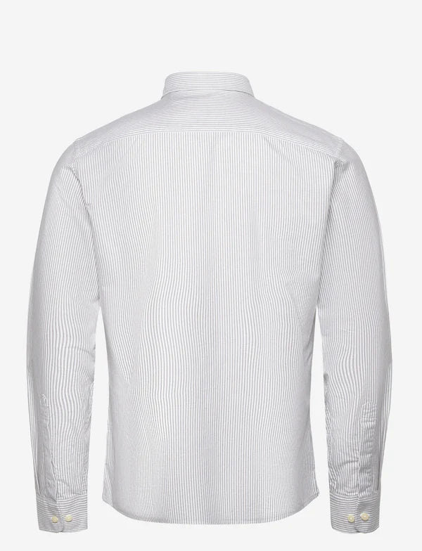 DOUGLAS STRIPE SHIRT, SLIM, BROWN