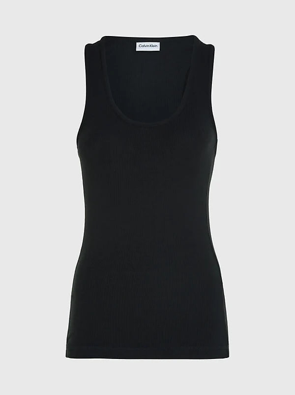 MODAL RIB TANKTOP, BLACK