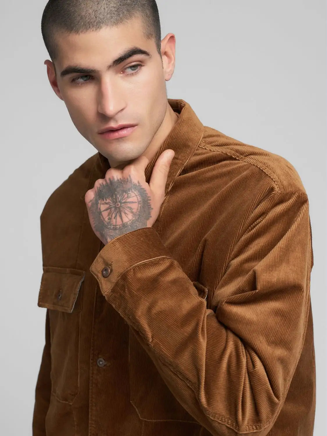 Corduroy Overshirt, Brandy
