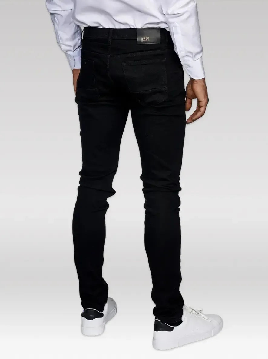 SKINNY STRETCH JEANS, BLACK