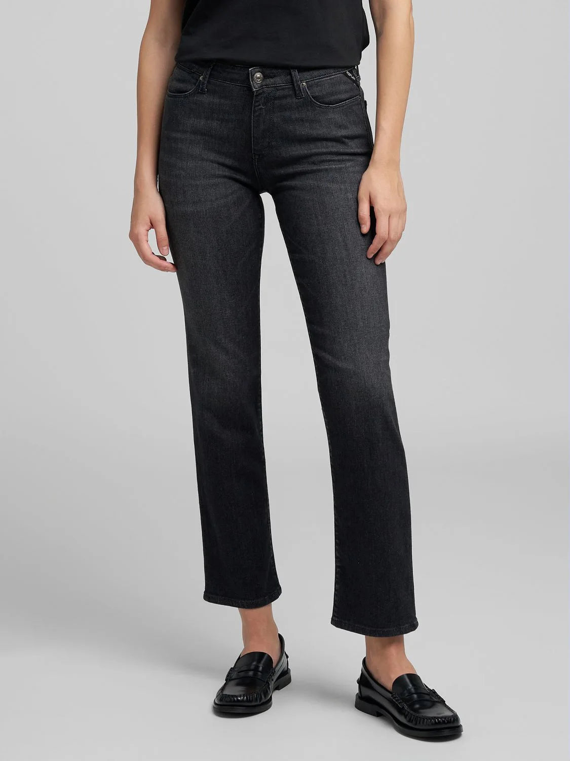 ZOLIE STRAIGHT FIT JEANS, BLACK